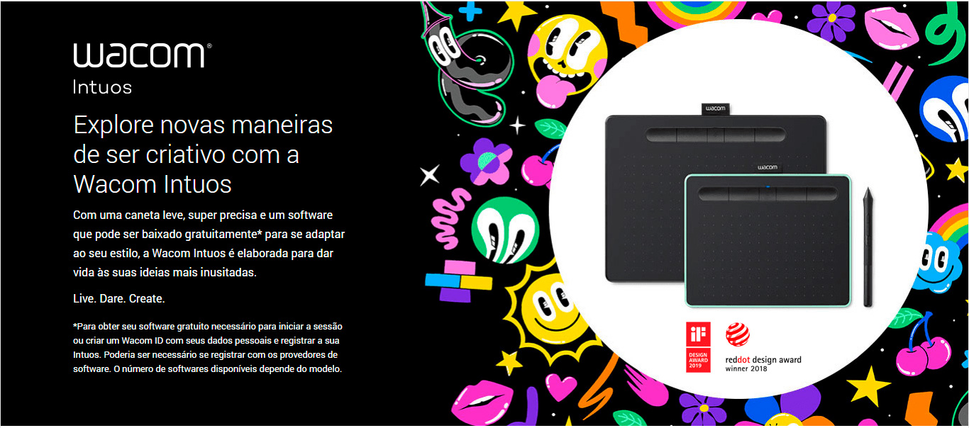 Mesa Digitalizadora Wacom Intuos Creative Pen Tablet Small Black Ctl4100